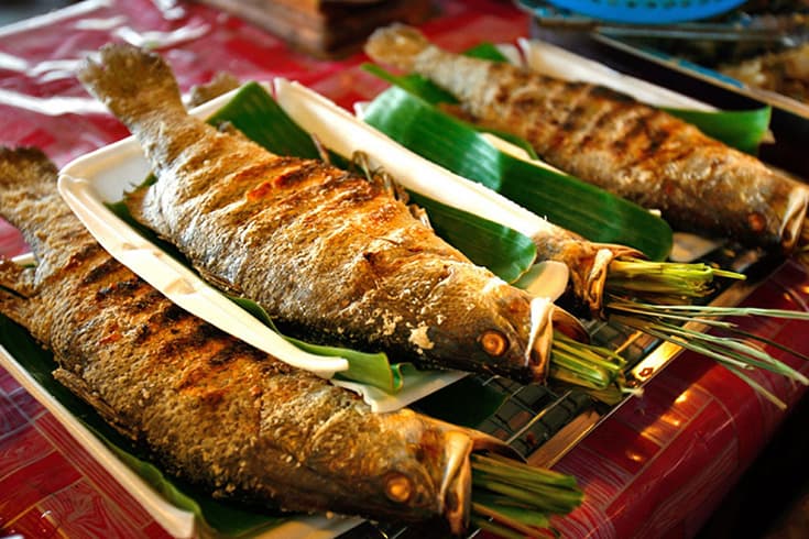 Grilled Aloeswood Fish - What to eat in Ban Gioc waterfall